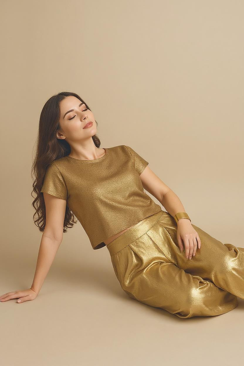 LYS | Wide, Elegant, and Shiny Pants