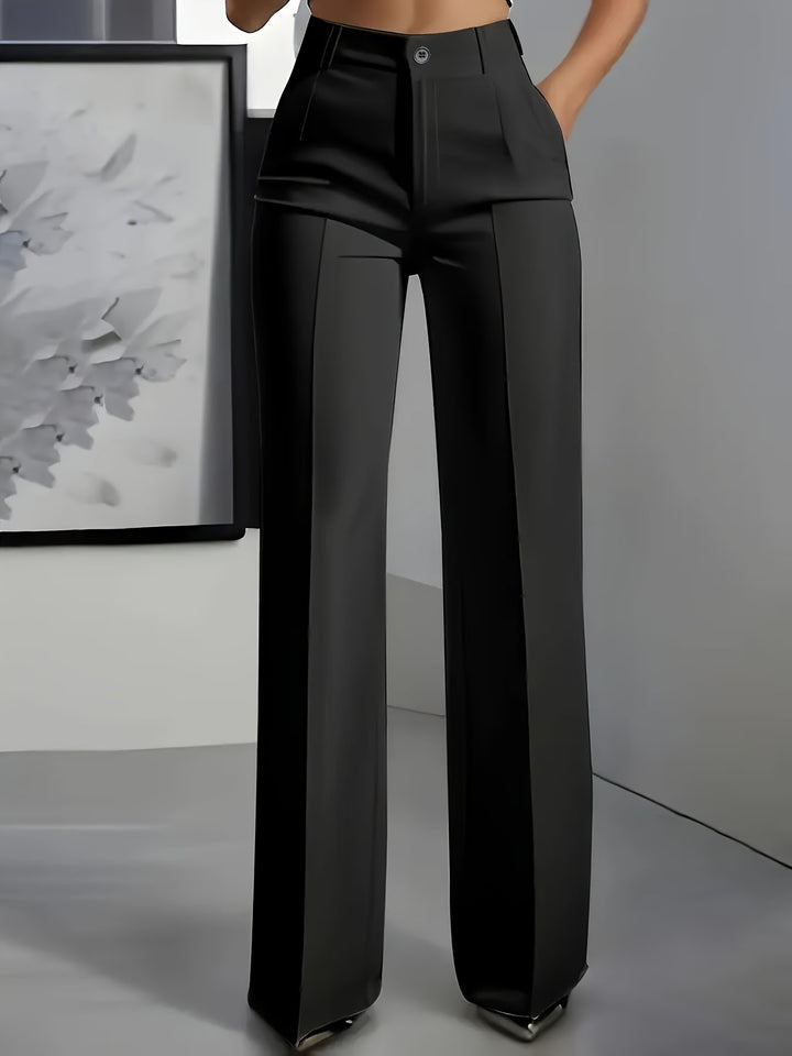 Carla I High-Waisted Pants with Elastic Waist
