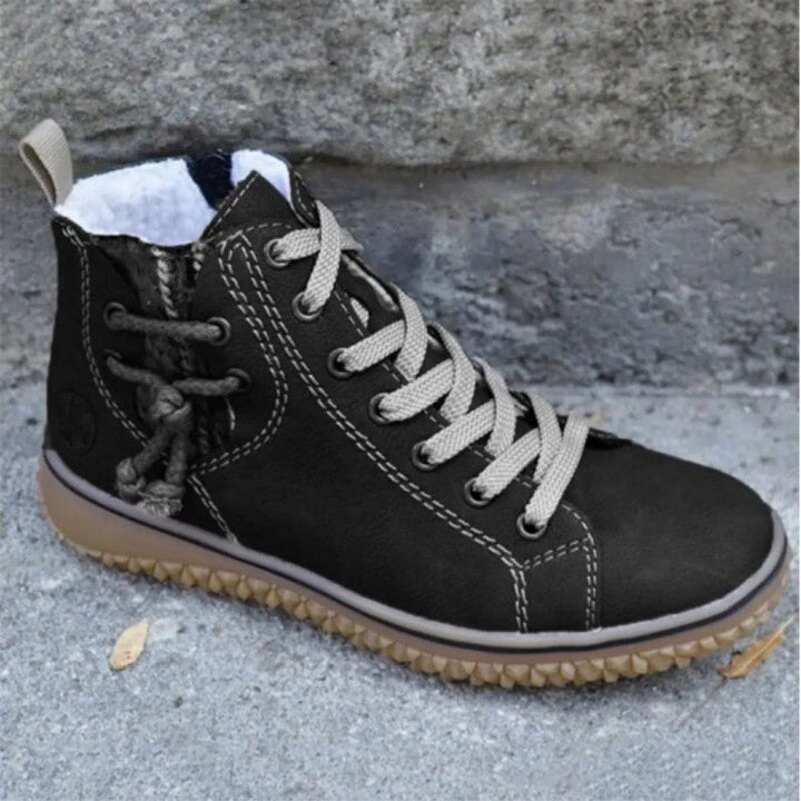 Women's Waterproof Orthopedic Ankle Boots in Retro Style