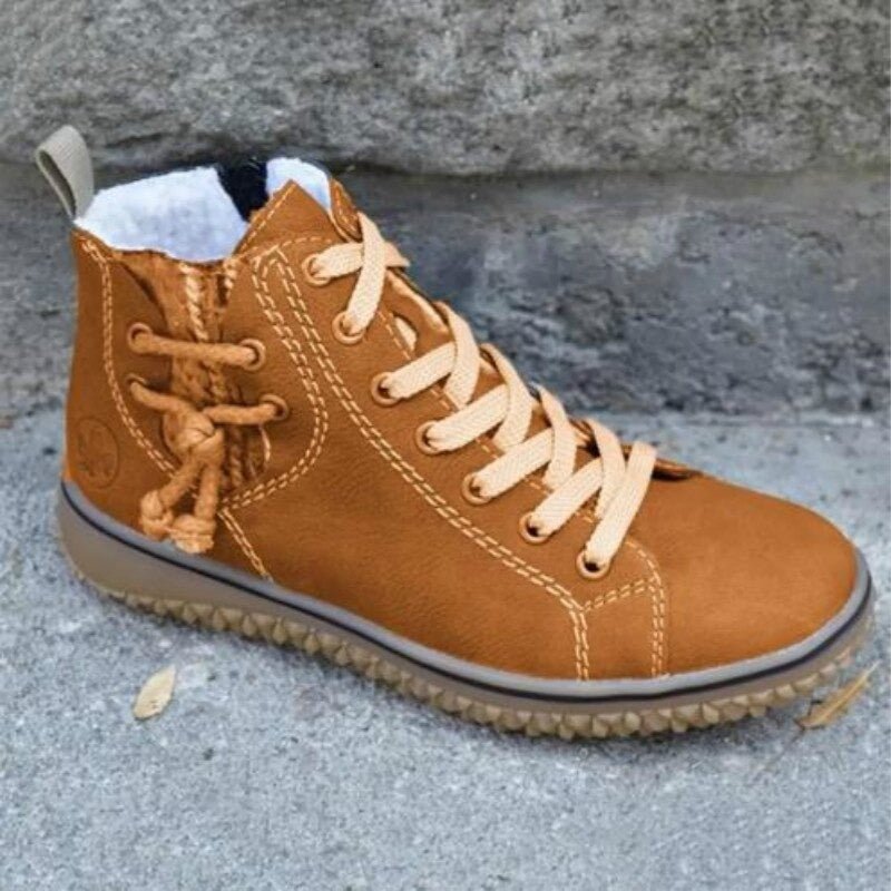 Women's Waterproof Orthopedic Ankle Boots in Retro Style