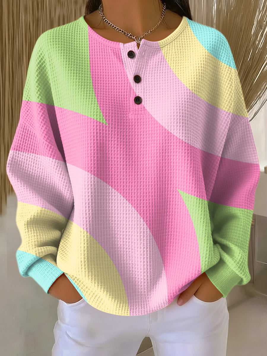 Vera | Sweater with Abstract Geometric Pattern