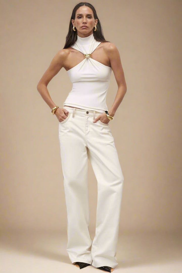 Doria | Top with elegant golden detail
