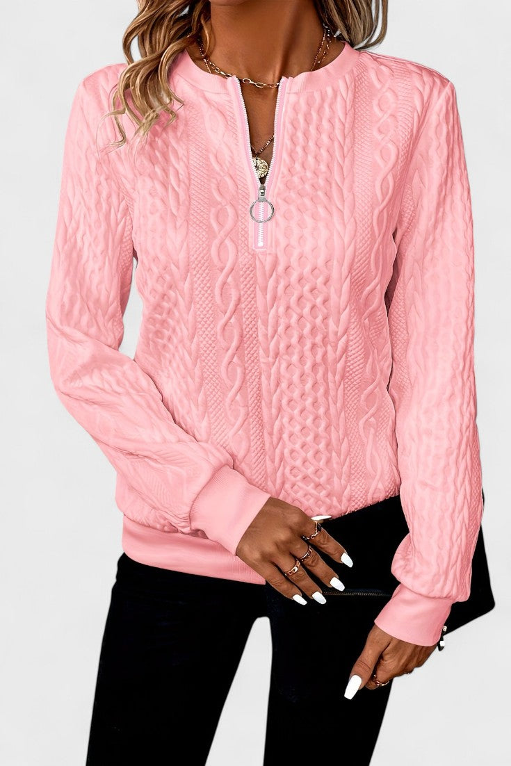 Nela™ | Kobiecy sweter z zamkiem