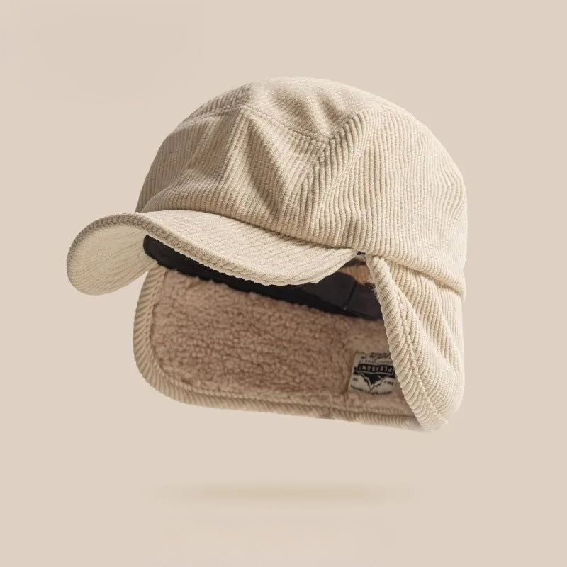 Hivéria – Ribbed Cap with Ear Flaps