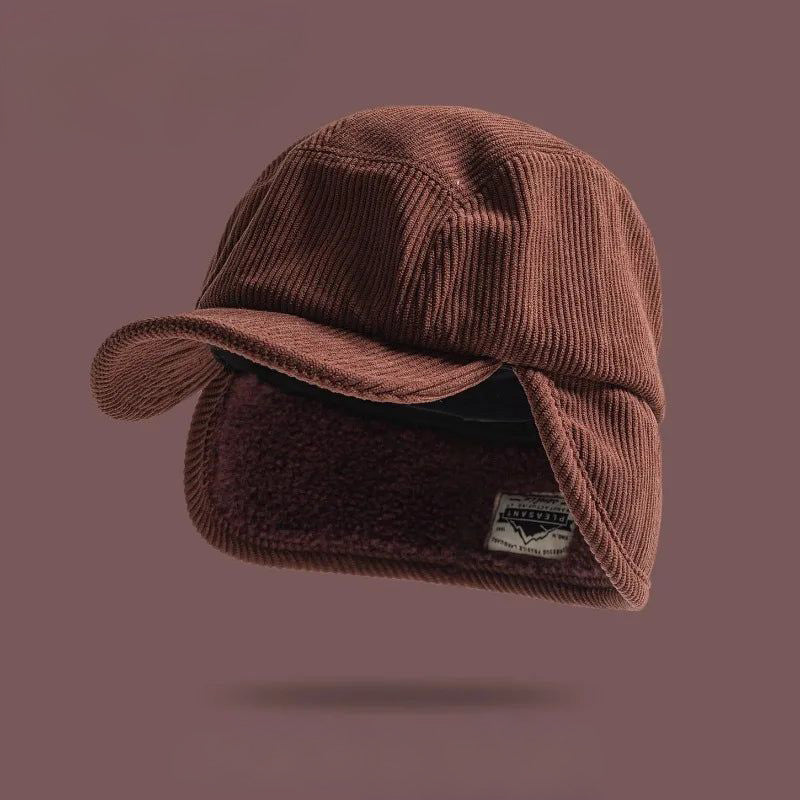 Hivéria – Ribbed Cap with Ear Flaps