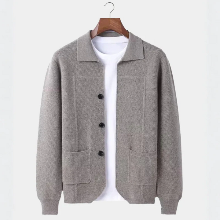 Pure Merino Wool Button Cardigan