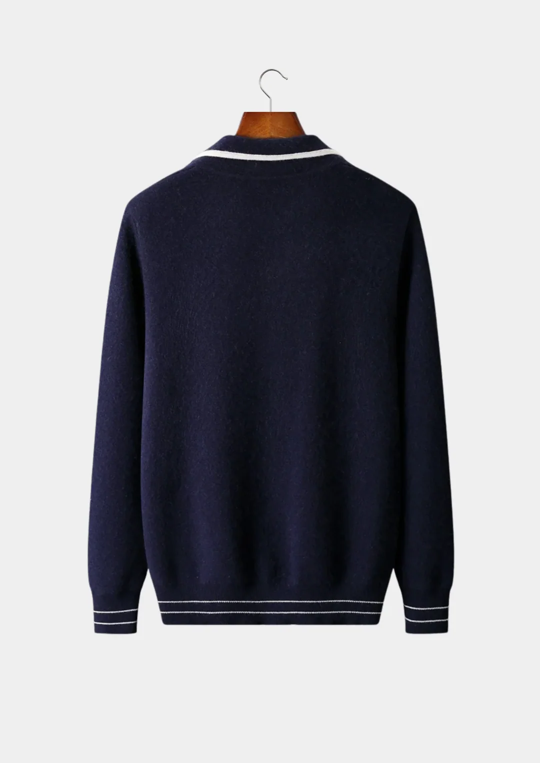Pure Merino Wool Heritage Zip Cardigan