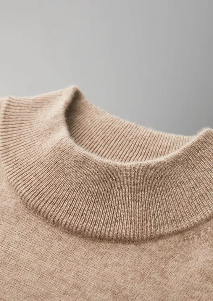 Luxury Cashmere Mock Neck