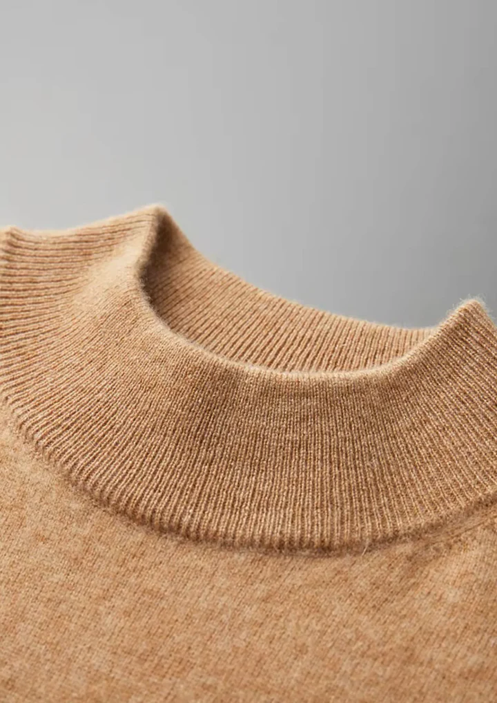 Luxury Cashmere Mock Neck