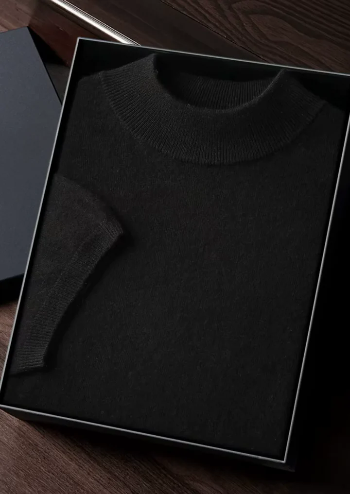 Luxury Cashmere Mock Neck