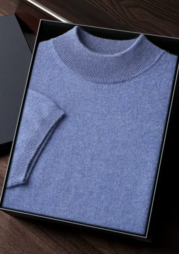 Luxury Cashmere Mock Neck