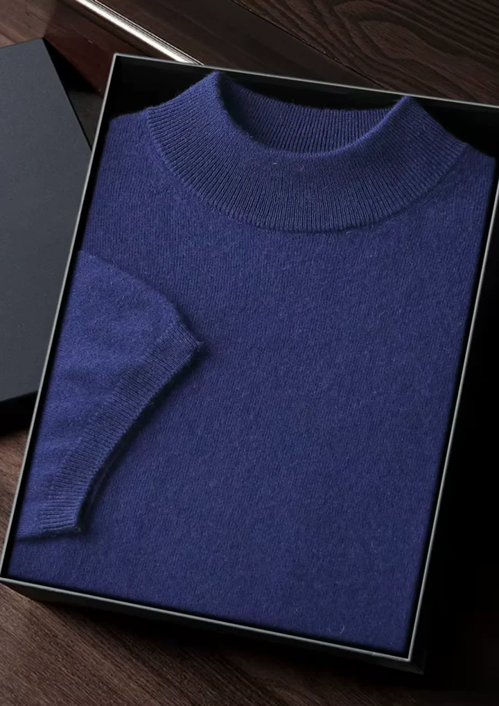 Luxury Cashmere Mock Neck