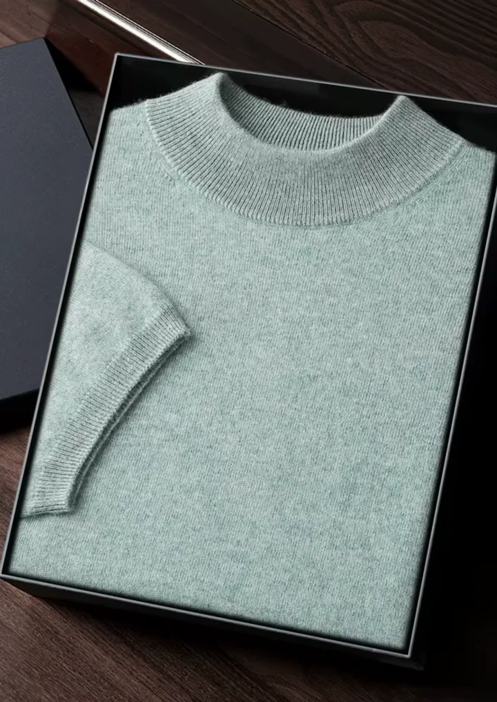Luxury Cashmere Mock Neck