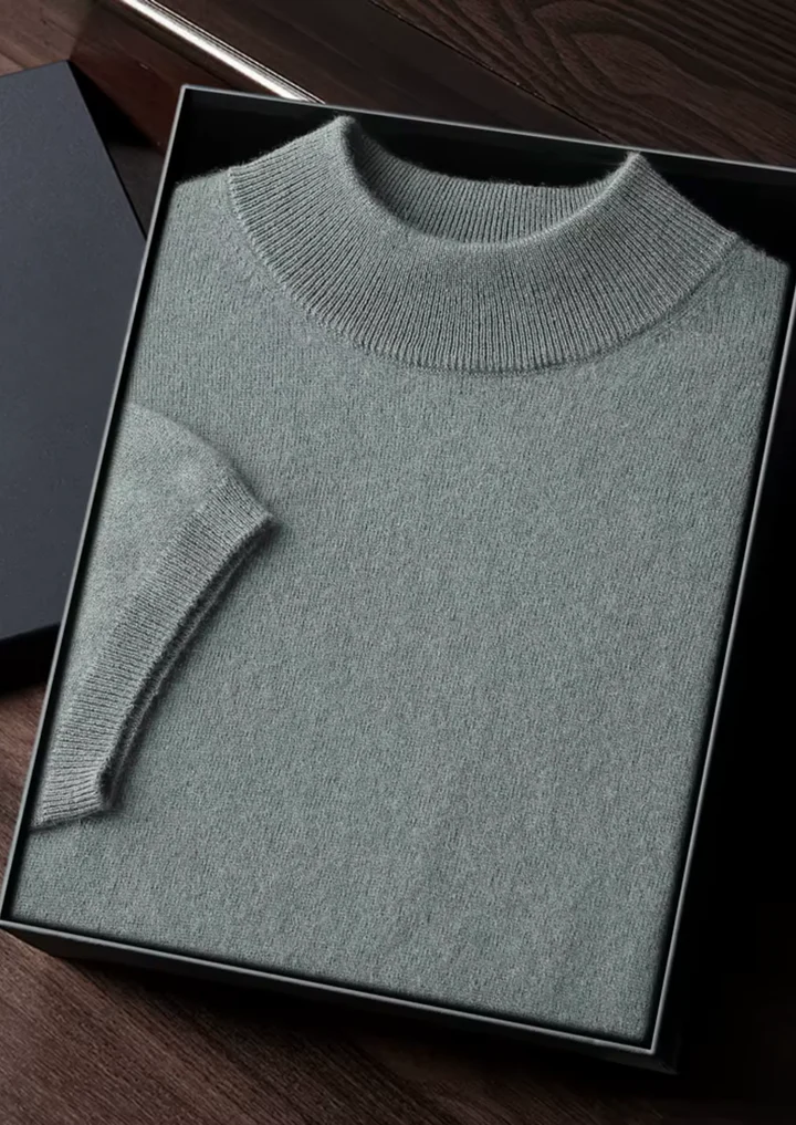Luxury Cashmere Mock Neck
