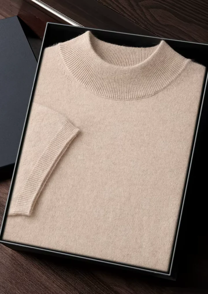 Luxury Cashmere Mock Neck