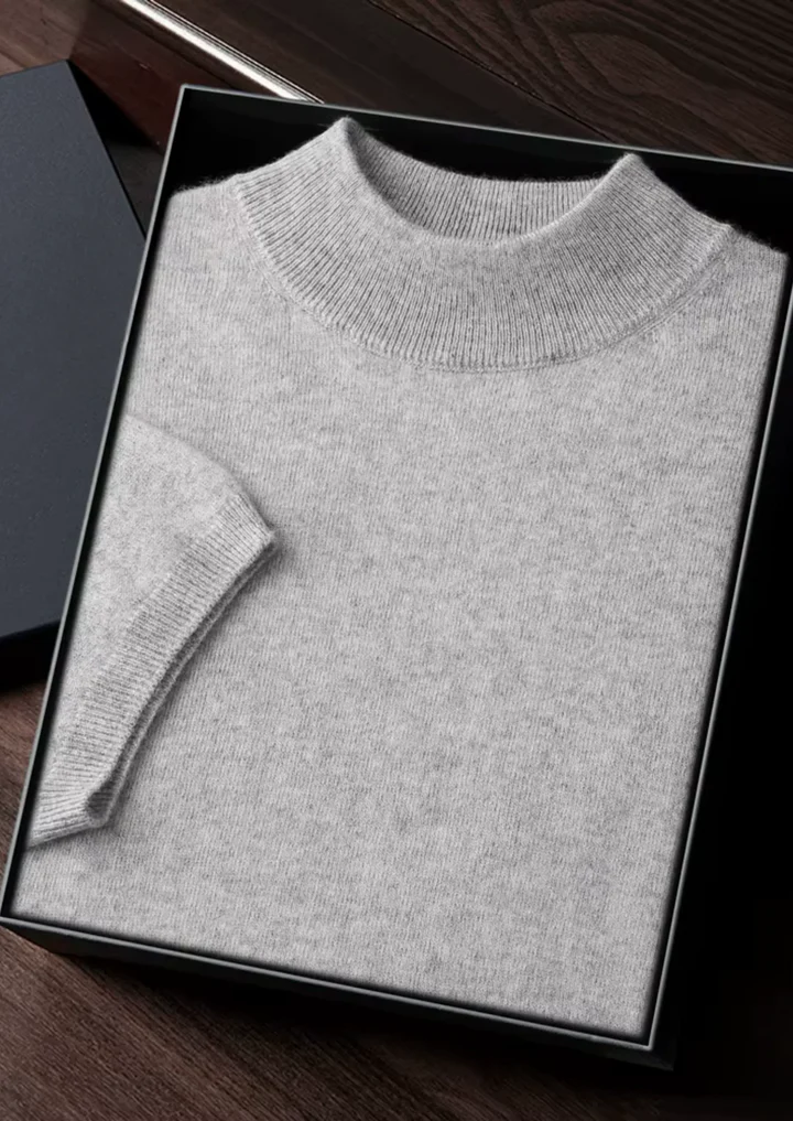 Luxury Cashmere Mock Neck