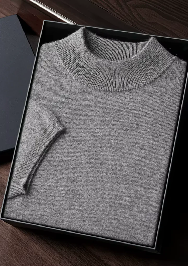 Luxury Cashmere Mock Neck