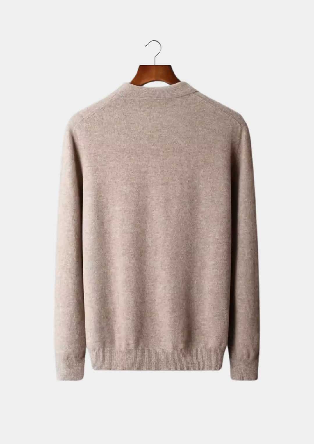 Pure Merino Wool Essential Polo Sweater