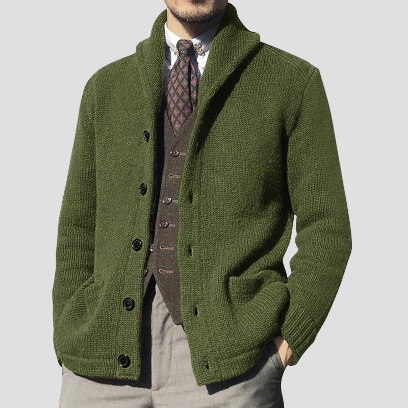Grayson | Solid Button Knit Cardigan