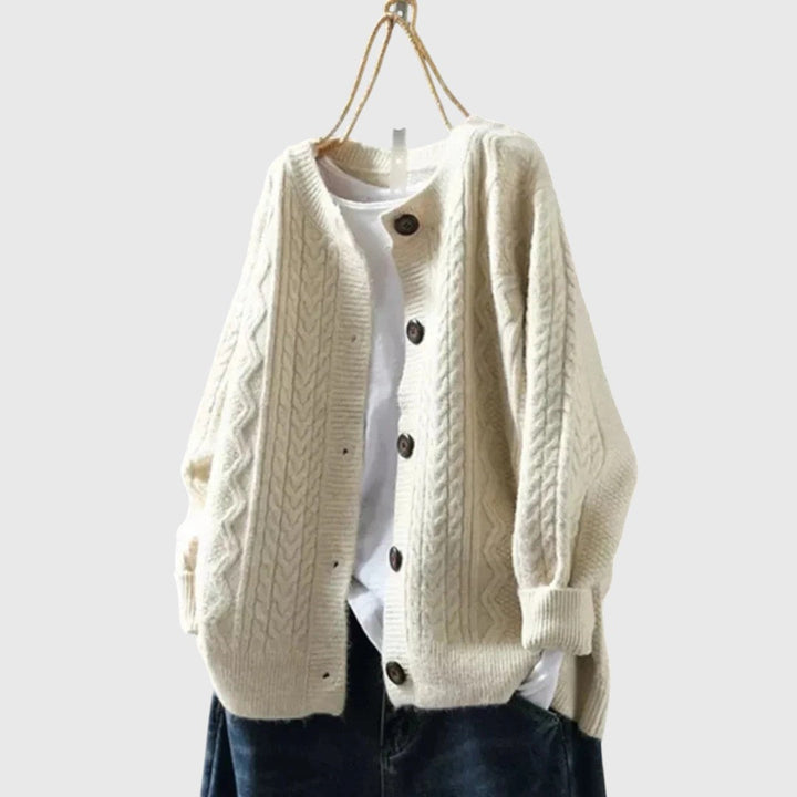 THE LORENZA | CABLE CARDIGAN