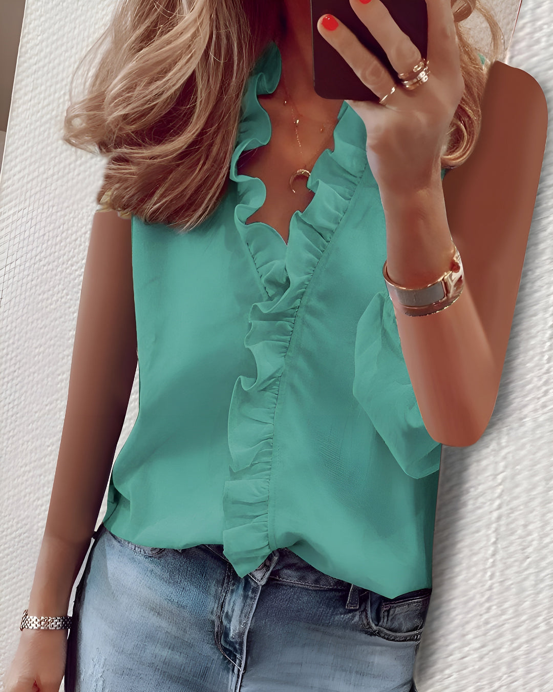 Clara™ – Lightweight and elegant blouse with ruffles