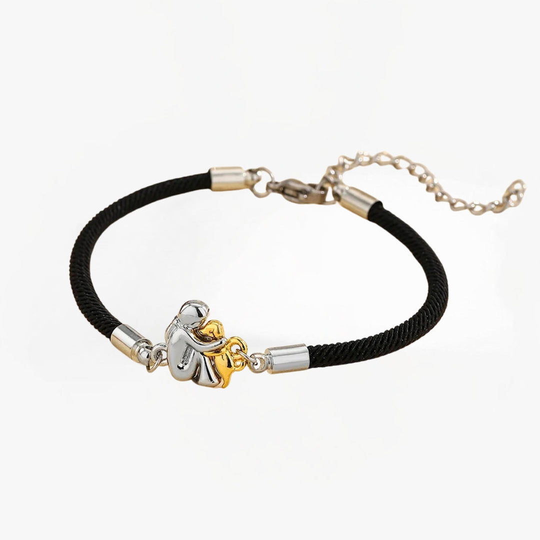 Elisa - Bracciale con cordino e icona cane