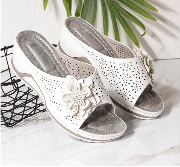 Anna I Soft Leather Orthopedic Sandals with Arch Support