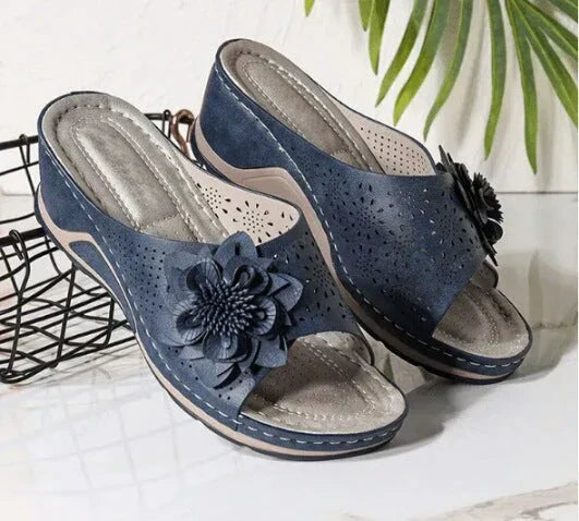 Anna I Soft Leather Orthopedic Sandals with Arch Support