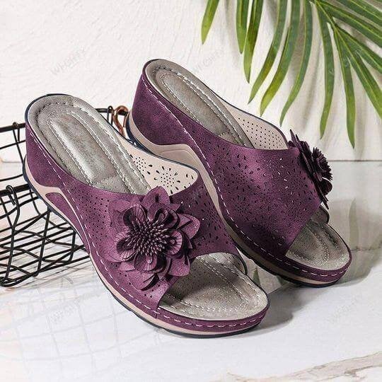 Anna I Soft Leather Orthopedic Sandals with Arch Support