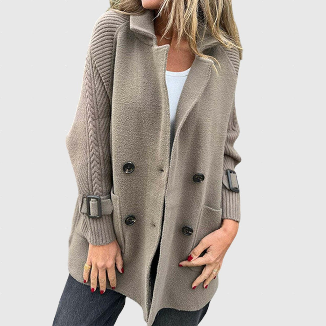 ZUZANA - Medium-length double-breasted coat