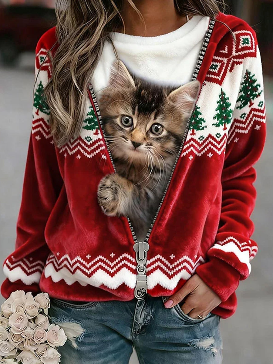 Magda | Christmas Kitten Sweater