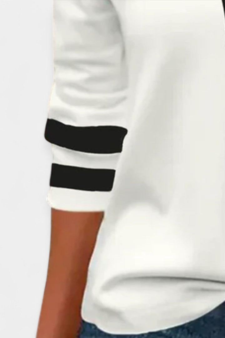 long-sleeve zip-up t-shirt