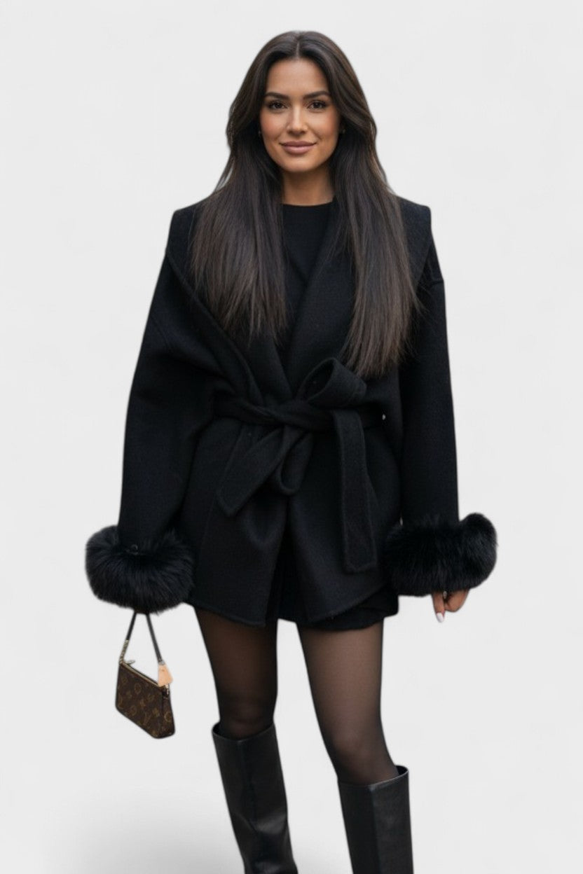 Dagmar™ | Stylish eco-leather coat